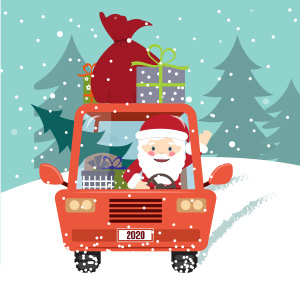 Drive-in Santa at OUCU